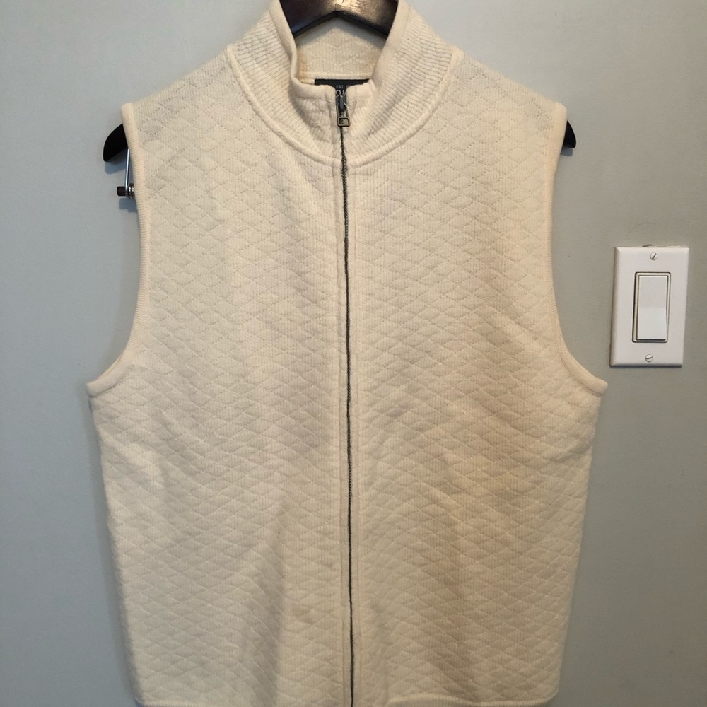 Woolrich Large Women’s Cream Checkerboard Vest